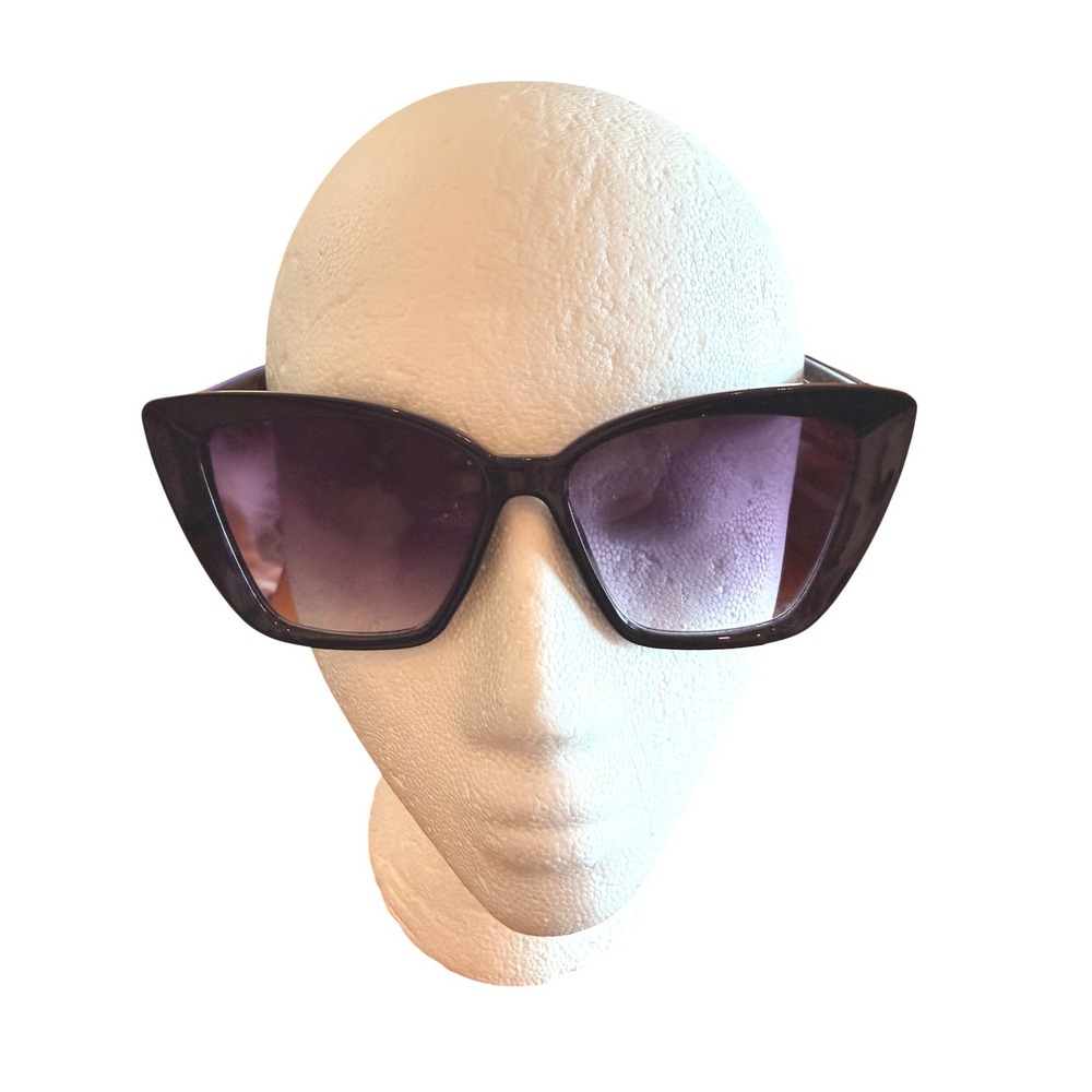 Oversized Black Cat Eye Sunglasses Angular Retro‎ Y2K Quiet Luxury Chic